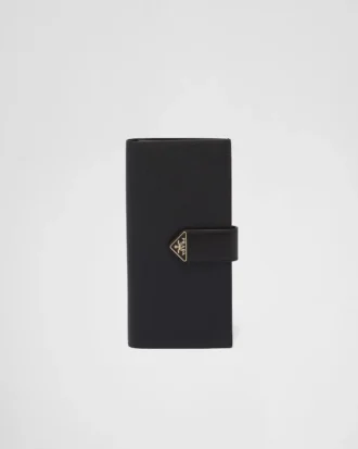 Large Saffiano and Smooth Leather Wallet