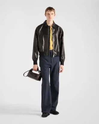 Leather Bomber Jacket