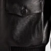 Leather Bomber Jacket