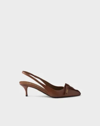 Leather Slingback Pumps