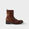 Leather Zipper Boots