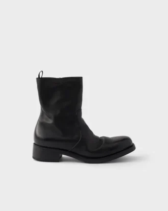 Leather Zipper Boots