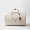 Linen Blend Duffle Bag