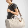 Linen Blend Duffle Bag