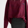 Long-Sleeved Striped Jersey T-Shirt