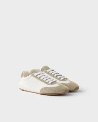 Nappa Leather and Suede Sneakers