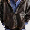 Nappa Leather Hoodie Jacket