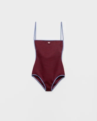 One-Piece Interlock Jersey Swimsuit