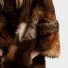 Patchwork Shearling Coat