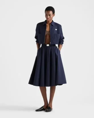 Poplin Blouson Jacket