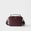 Prada Brique Medium Saffiano Leather Bag