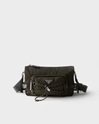 Prada Speedrock Re-Nylon and Leather Shoulder Bag