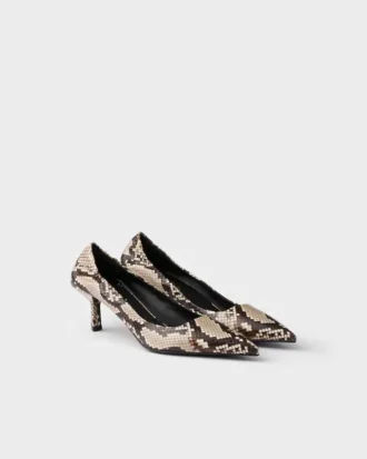 Printed Ayers Leather Pumps