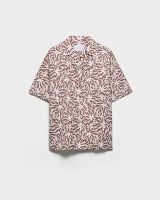 Printed Cotton Bowling Shirt