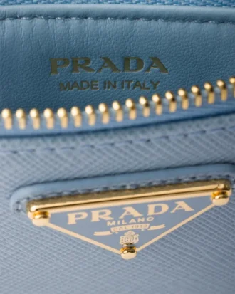 Printed Saffiano Leather Card Holder