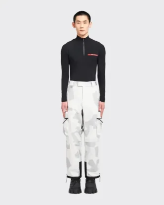 Printed Technical Fabric Snowboard Pants