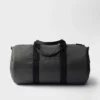 Re-Nylon and Saffiano Leather Duffle Bag