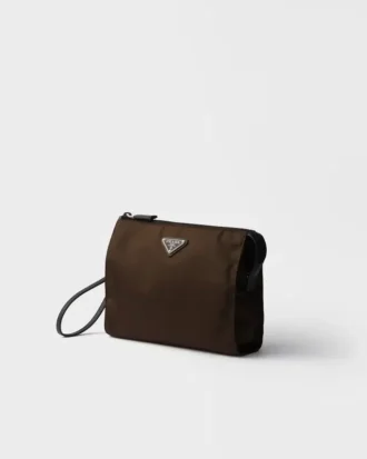 Re-Nylon and Saffiano Leather Necessaire