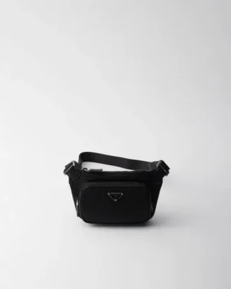 Re-Nylon and Saffiano Leather Shoulder Bag