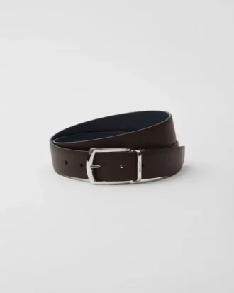 Reversible Saffiano Leather Belt