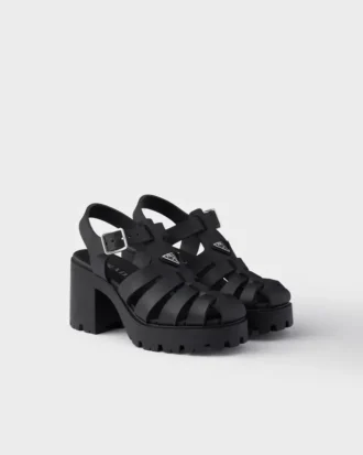 Rubber Platform Sandals