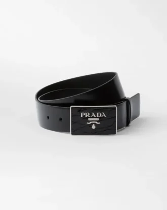 Saffiano Leather Belt