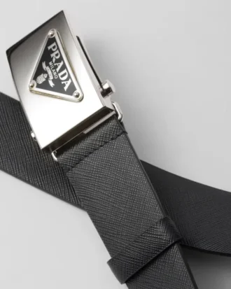 Saffiano Leather Belt