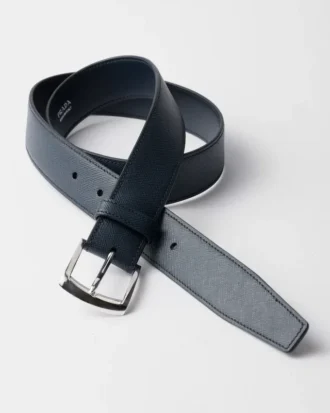 Saffiano Leather Belt Strap