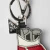 Saffiano Leather Golf Tee Bag Charm