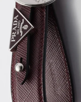 Saffiano Leather Keychain