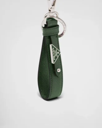 Saffiano Leather Keychain