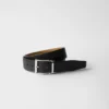 Saffiano Leather Reversible Belt