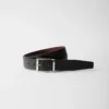 Saffiano Leather Reversible Belt