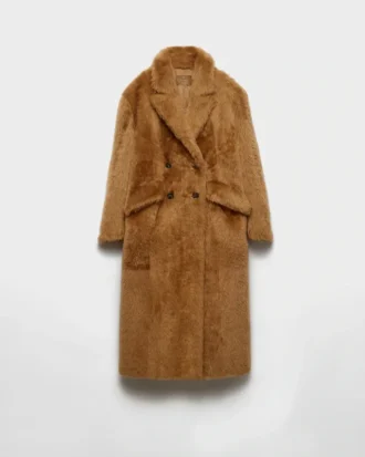Shearling Double-Breasted Coat