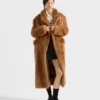 Shearling Double-Breasted Coat
