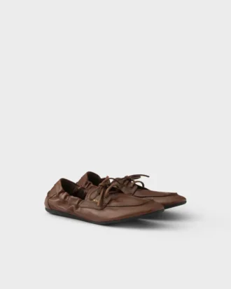 Shuffle Antiqued Leather Boat Shoes