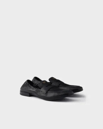 Shuffle Antiqued Leather Loafers