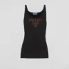 Silk Tank Top with Logo
