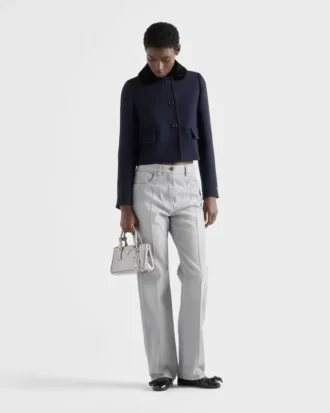 Single-Breasted Natta Fabric Jacket