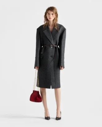 Single-Breasted Shetland Wool Coat