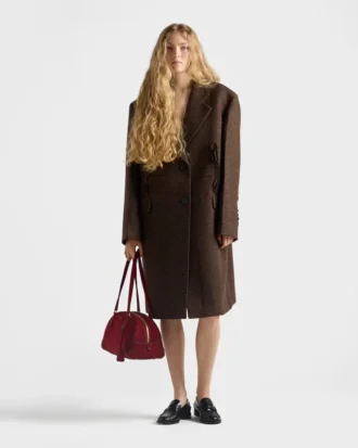 Single-Breasted Shetland Wool Coat