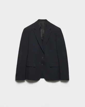 Single-Breasted Wool Jacket