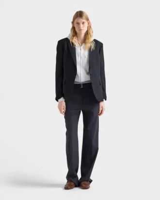 Single-Breasted Wool Jacket