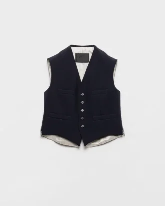 Single-Breasted Wool Vest