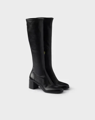 Stretch Nappa Leather Boots