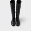 Stretch Nappa Leather Boots