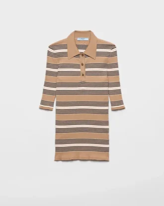 Striped Cotton Polo Shirt
