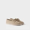 Suede Boat Shoes with Laces