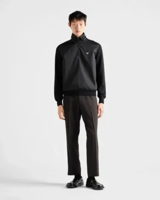 Superfine Wool Half-Zipper Sweater