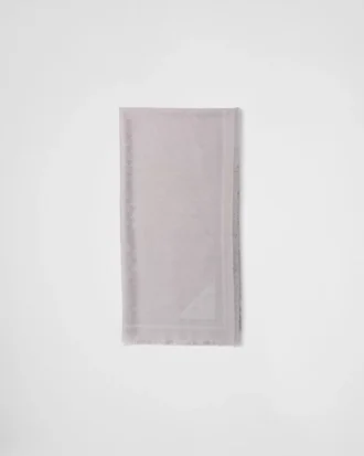 Symbole Silk and Wool Jacquard Shawl